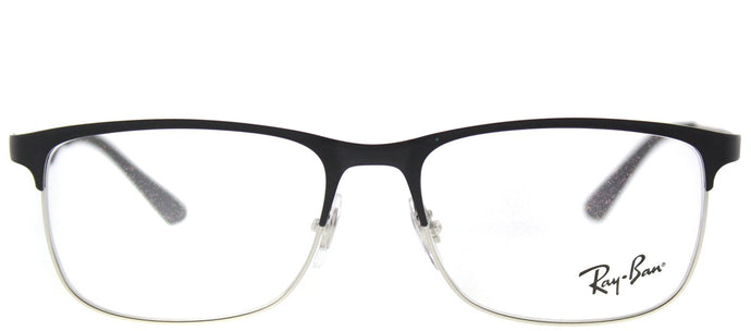 Ray-Ban Junior RY 1052 4055 Silver Matte Black Rectangle Metal Eyeglasses