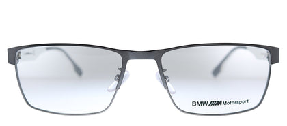 BMW Motorsport BS 5002 009 Gunmetal Rectangle Metal Eyeglasses