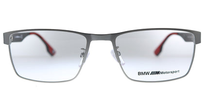 BMW Motorsport BS 5002 013 Ruthenium Rectangle Metal Eyeglasses