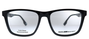BMW Motorsport BS 5006 001 Black Square Plastic Eyeglasses