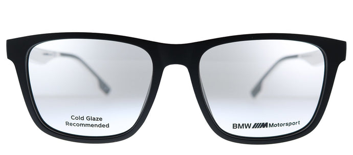 BMW Motorsport BS 5006 002 Black Square Plastic Eyeglasses
