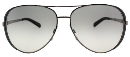 Michael Kors Chelsea MK 5004 Aviator Metal Sunglasses - Gunmetal Black with Grey Gradient Lens