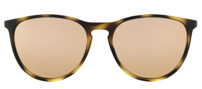 Ray-Ban RJ 9060S Round Plastic Sunglasses - Havana Rubber with Pink Mirror Lens