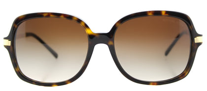 Michael Kors MK 2024 Square Plastic Sunglasses - Dark Tortoise with Brown Gradient Lens