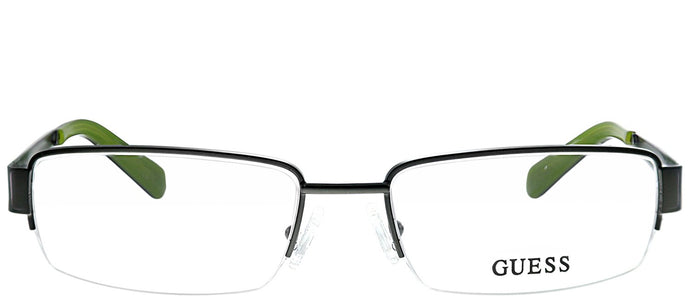 Guess GU 1767 OL Olive Semi-Rimless Metal Eyeglasses