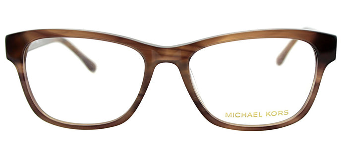Michael Kors MK 829M Fashion Plastic Eyeglasses - Brown Horn