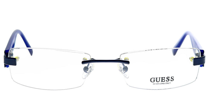 Guess GU 1630 BL Blue Rimless Metal Eyeglasses