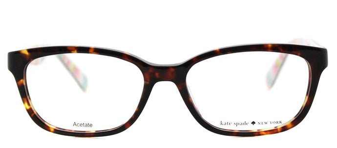 Kate Spade KS Brylie RNL Havana Pt Multi Rectangle Plastic Eyeglasses