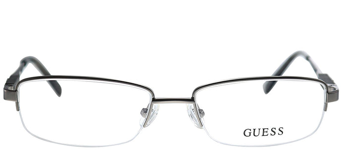 Guess GU 1816 GUN Gunmetal Metal Semi-Rimless Eyeglasses