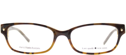Kate Spade KS Lucyann Rectangle Plastic Eyeglasses - Tortoise Gold