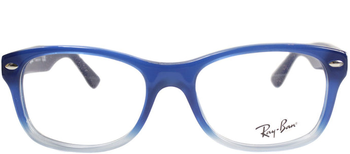 Ray-Ban Jr RY 1528 Square Plastic Eyeglasses - Opal Blue Fadded Opal Blue Azure