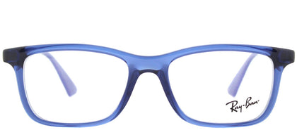Ray-Ban RY 1562 Rectangle Plastic Eyeglasses - Transparent Blue