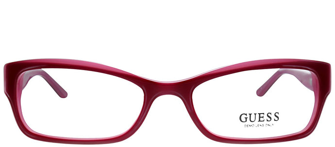 Guess GU 2261 BU Burgundy Plastic Rectangle Eyeglasses
