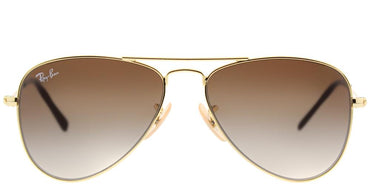 Ray-Ban Childrens Aviator RJ 9506S 223/13 Gold Aviator Metal Sunglasses