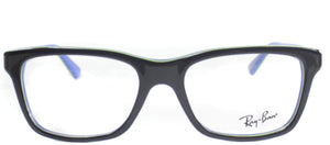 Ray-Ban RY 1536 Square Plastic Eyeglasses - Top Dark Grey On Blue