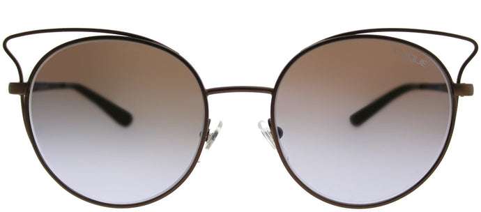 Vogue VO 4048S 5074B7 Matte Light Brown Cat-Eye Metal Sunglasses