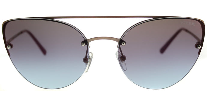 Vogue VO 4074S 5075H7 Matte Light Pink Gold Cat-Eye Metal Sunglasses