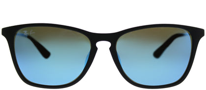Ray-Ban Junior Asian Fit RJ 9061SF 700555 Rubber Black Square Plastic Sunglasses