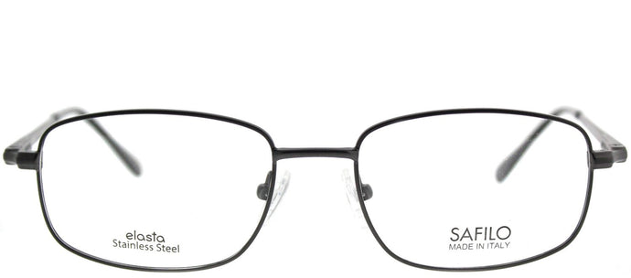 Elasta Elasta 7193N JVX Grey Pewter Rectangle Metal Eyeglasses