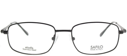 Elasta Elasta 7193N JVX Grey Pewter Rectangle Metal Eyeglasses