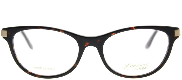 Emozioni Emozioni 4047 2IK Havana Gold Cat-Eye Plastic Eyeglasses
