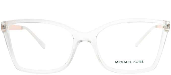Michael Kors Caracas MK 4058 3050 Crystal Clear Rectangle Plastic Eyeglasses