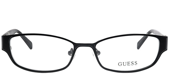 Guess GU 2412 Blk Black Metal Rectangle Eyeglasses