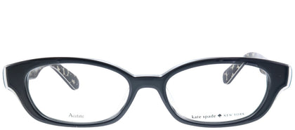 Kate Spade Low Bridge Fit Amedia/F S30 Black Square Plastic Eyeglasses