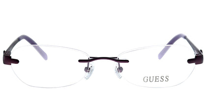 Guess GU 2338 PUR Purple Metal Rimless Eyeglasses