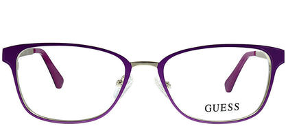 Guess GU 2550 076 Purple Metal Rectangle Eyeglasses